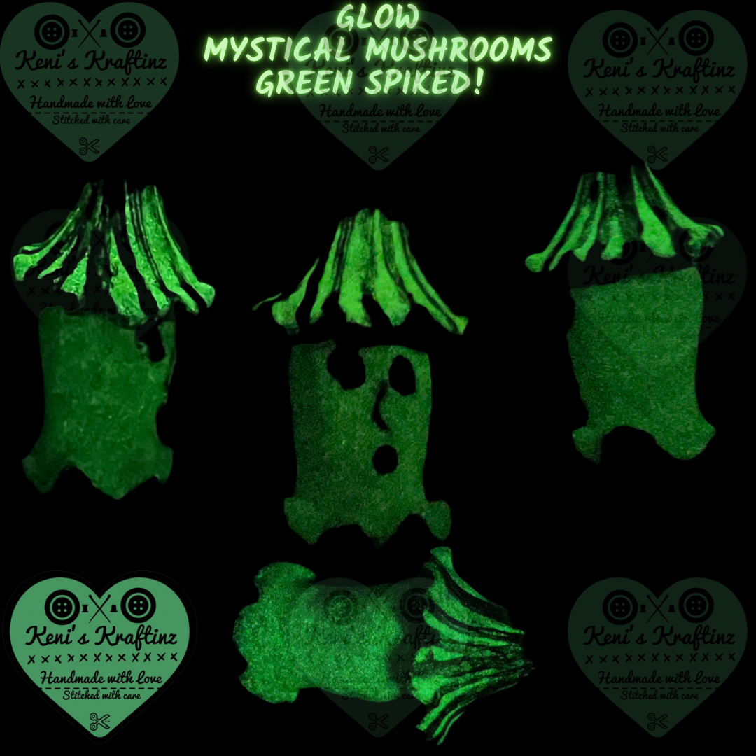 Mystical Mushrooms| Green Spiked