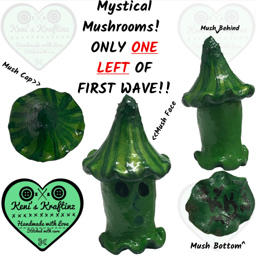 Mystical Mushrooms| Green Spiked