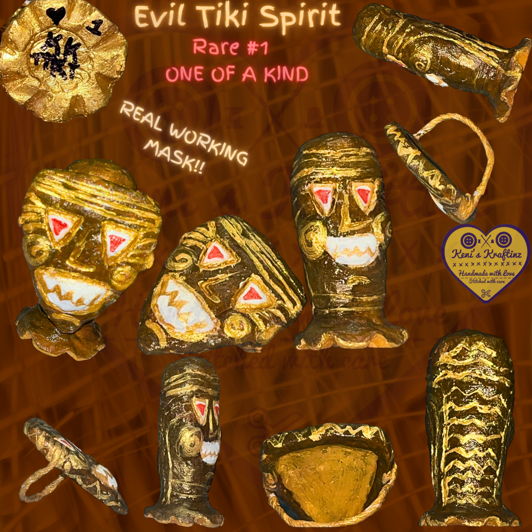 Evil Spirit Tiki RARE #1 KKraftinz EXCLUSIVE